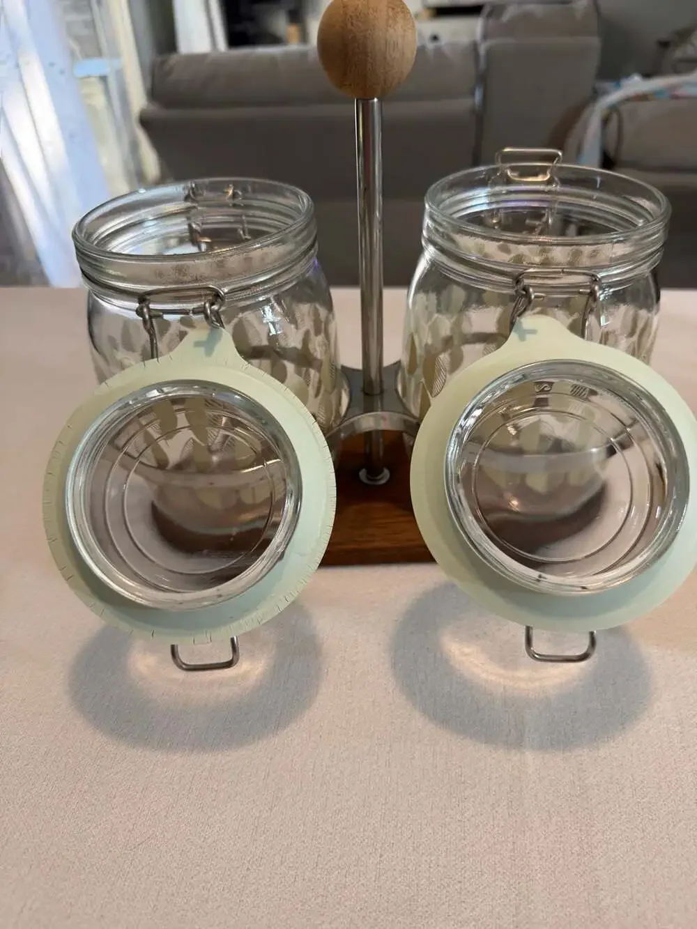 IKEA Spice or Herb Jar Set with Wooden Rack *See description